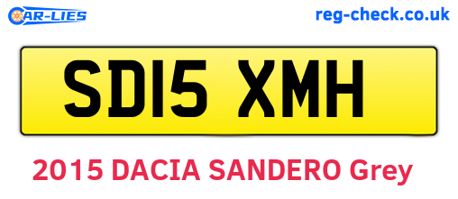 SD15XMH are the vehicle registration plates.