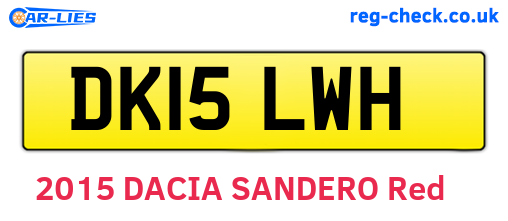 DK15LWH are the vehicle registration plates.