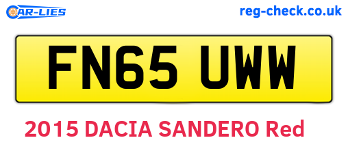 FN65UWW are the vehicle registration plates.