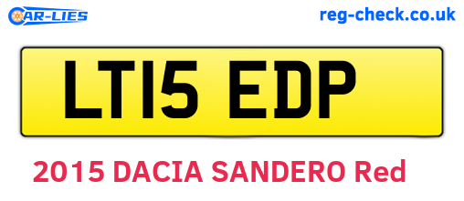 LT15EDP are the vehicle registration plates.