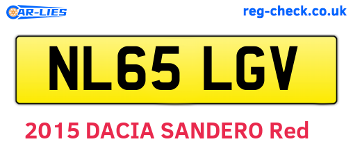 NL65LGV are the vehicle registration plates.