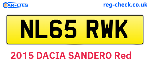 NL65RWK are the vehicle registration plates.