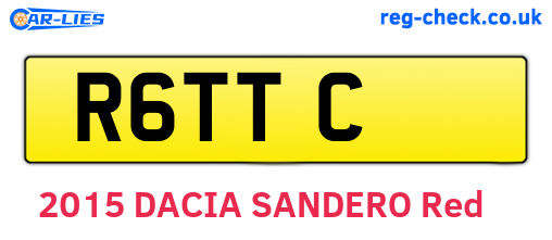 R6TTC are the vehicle registration plates.