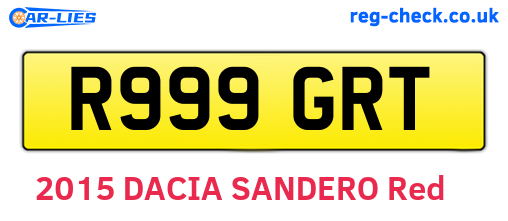 R999GRT are the vehicle registration plates.