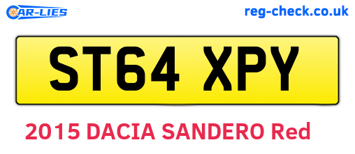 ST64XPY are the vehicle registration plates.