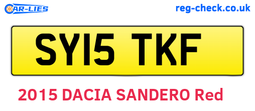 SY15TKF are the vehicle registration plates.