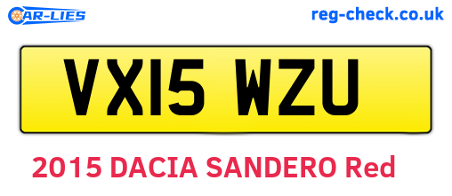 VX15WZU are the vehicle registration plates.