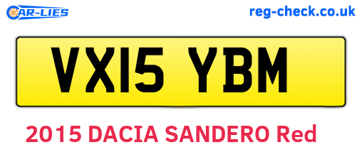 VX15YBM are the vehicle registration plates.