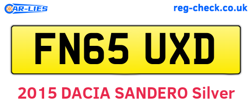 FN65UXD are the vehicle registration plates.