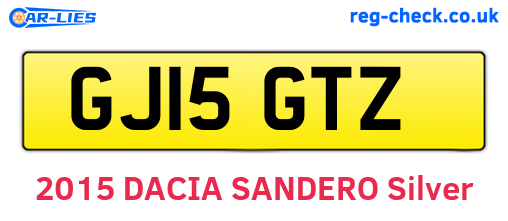 GJ15GTZ are the vehicle registration plates.
