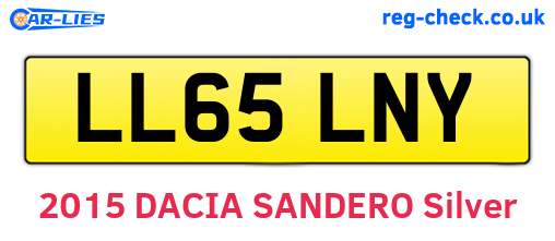 LL65LNY are the vehicle registration plates.
