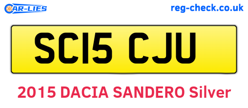 SC15CJU are the vehicle registration plates.