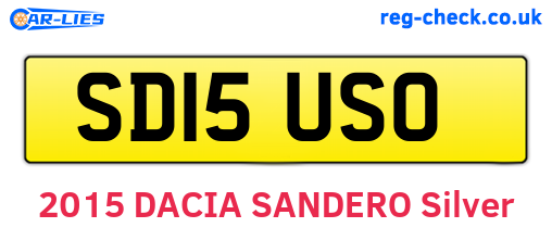 SD15USO are the vehicle registration plates.