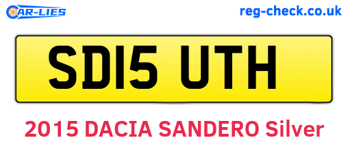 SD15UTH are the vehicle registration plates.