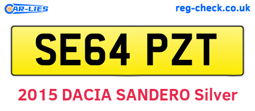 SE64PZT are the vehicle registration plates.