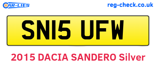SN15UFW are the vehicle registration plates.