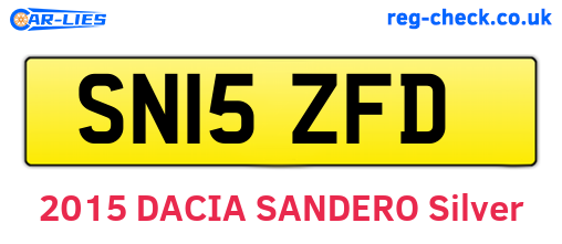 SN15ZFD are the vehicle registration plates.
