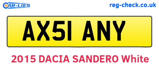 AX51ANY are the vehicle registration plates.