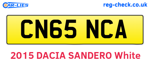CN65NCA are the vehicle registration plates.