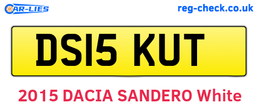 DS15KUT are the vehicle registration plates.