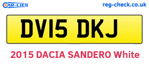 DV15DKJ are the vehicle registration plates.