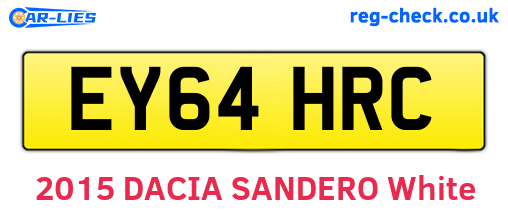 EY64HRC are the vehicle registration plates.