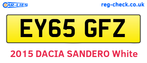 EY65GFZ are the vehicle registration plates.