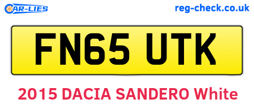 FN65UTK are the vehicle registration plates.