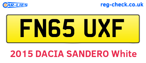 FN65UXF are the vehicle registration plates.