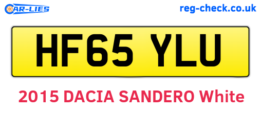 HF65YLU are the vehicle registration plates.