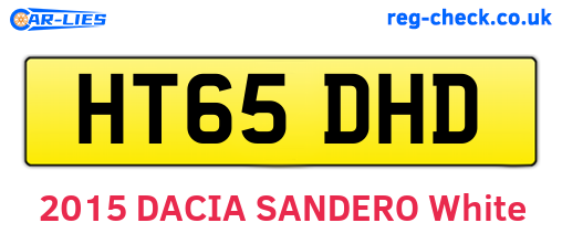 HT65DHD are the vehicle registration plates.