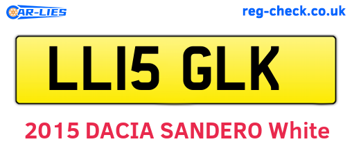LL15GLK are the vehicle registration plates.