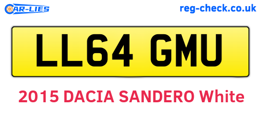 LL64GMU are the vehicle registration plates.