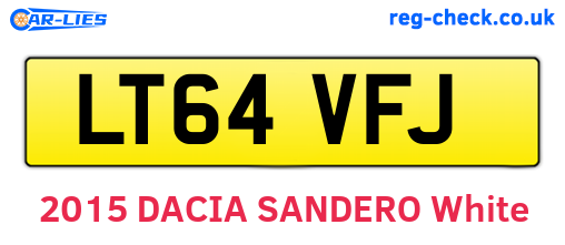 LT64VFJ are the vehicle registration plates.