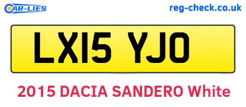 LX15YJO are the vehicle registration plates.