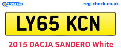 LY65KCN are the vehicle registration plates.