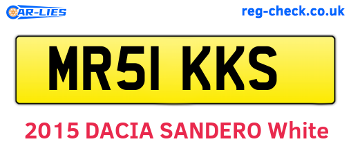 MR51KKS are the vehicle registration plates.