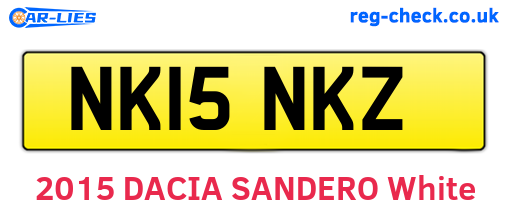 NK15NKZ are the vehicle registration plates.