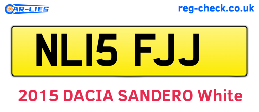 NL15FJJ are the vehicle registration plates.