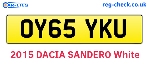 OY65YKU are the vehicle registration plates.