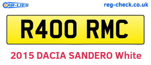 R400RMC are the vehicle registration plates.