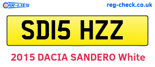 SD15HZZ are the vehicle registration plates.