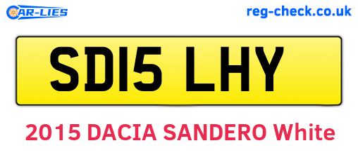 SD15LHY are the vehicle registration plates.