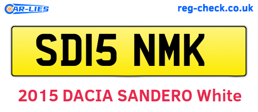 SD15NMK are the vehicle registration plates.