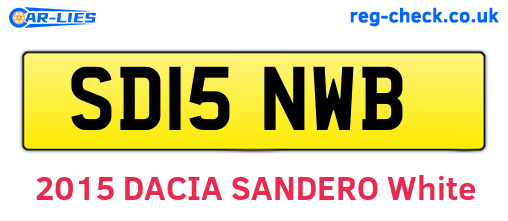 SD15NWB are the vehicle registration plates.