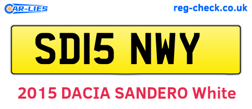 SD15NWY are the vehicle registration plates.