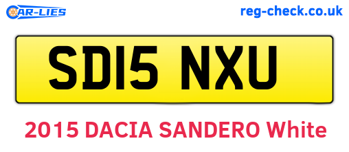 SD15NXU are the vehicle registration plates.