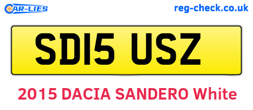 SD15USZ are the vehicle registration plates.