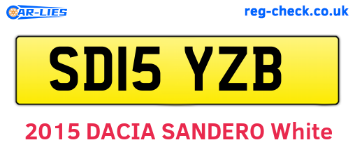 SD15YZB are the vehicle registration plates.