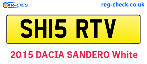 SH15RTV are the vehicle registration plates.